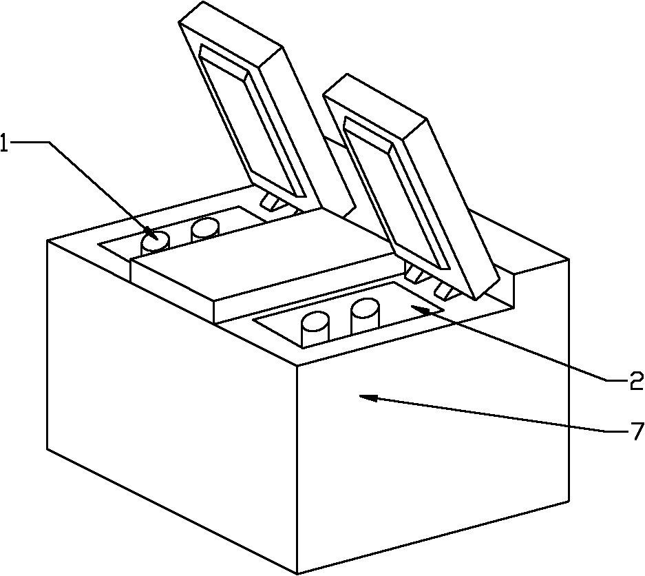 Analog detecting method for concrete grown volume deformation and device thereof