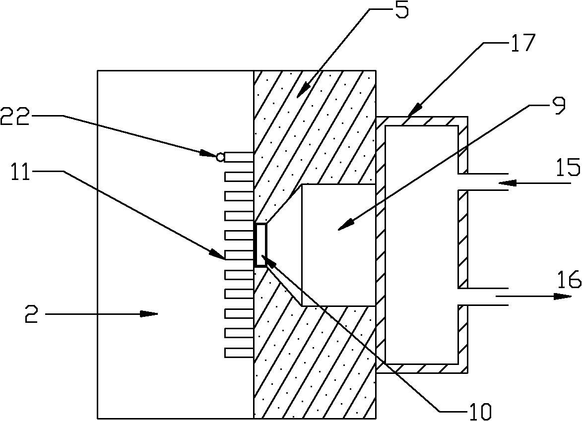 Analog detecting method for concrete grown volume deformation and device thereof