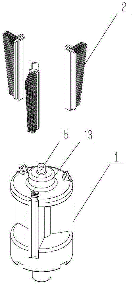 Cleaning device and normal juice machine adopting same