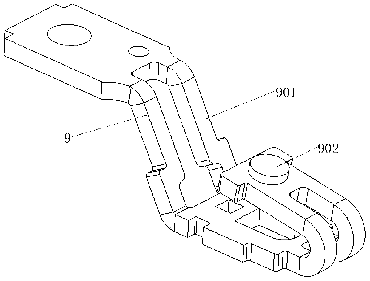 Electrical contact system ultrasonic-assisted high-frequency induction brazing device