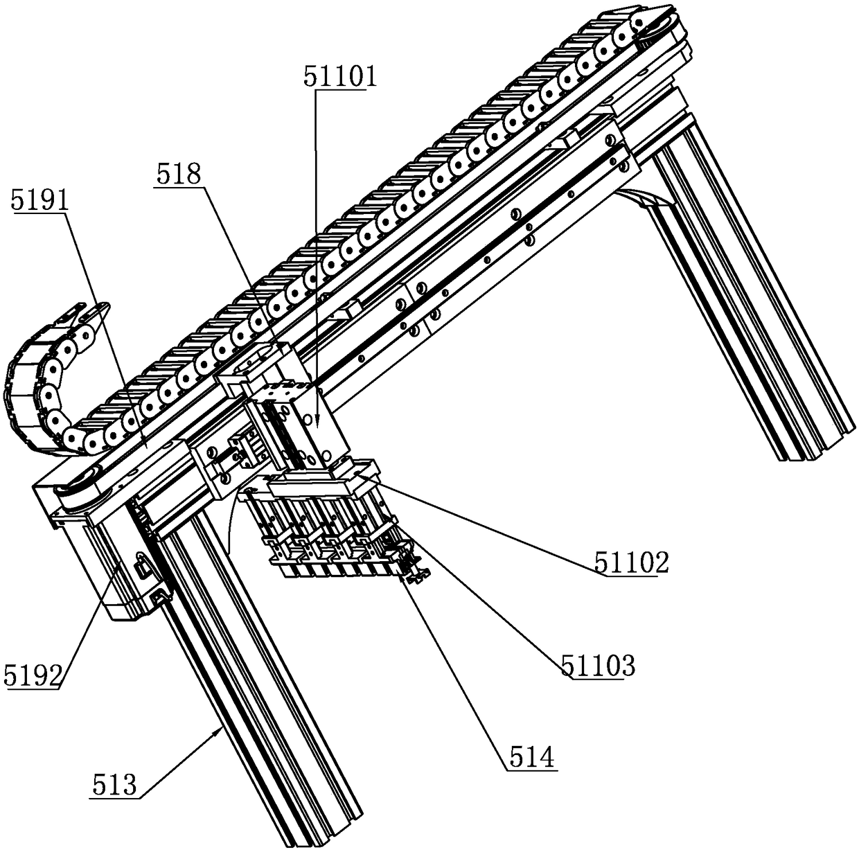 Automatic feeding and assembling device of coil frameworks