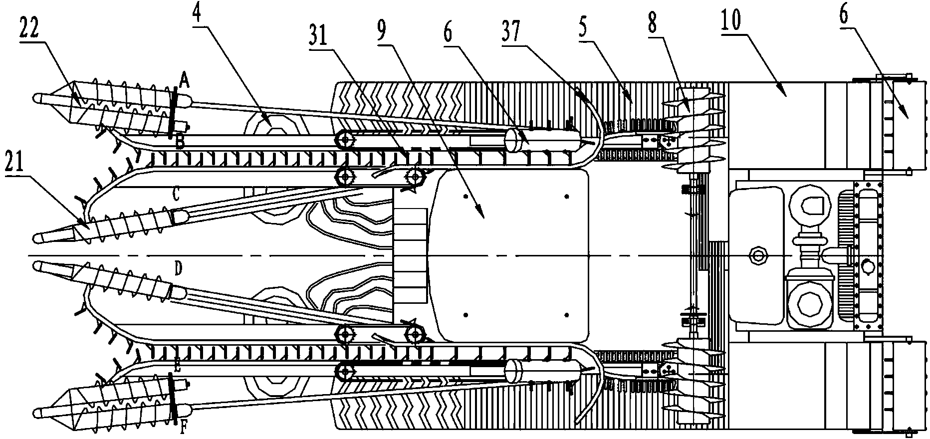 Sugar cane harvester and sugar cane harvesting method