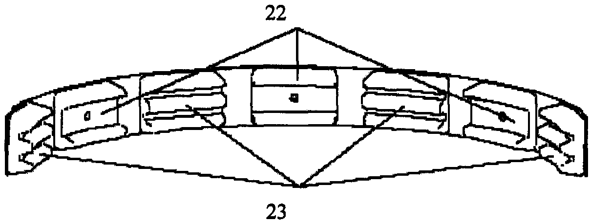 A belt type compression release device for transmission shaft