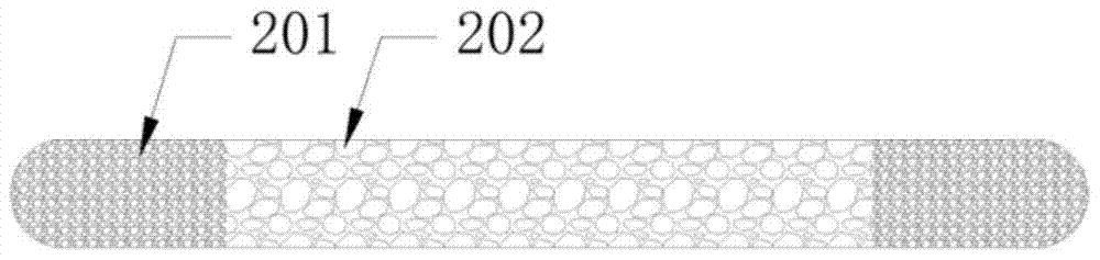 Variable parameter liquid-absorbing core ultra-thin heat pipe