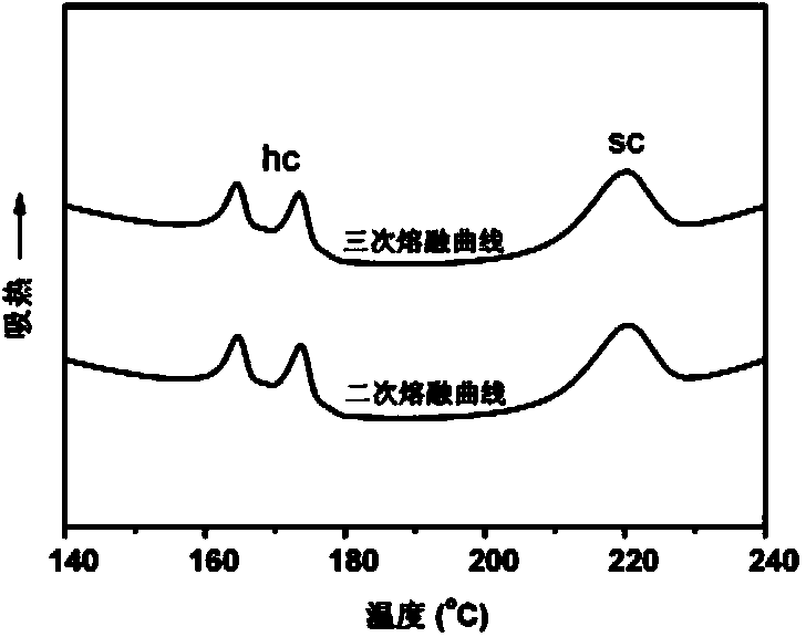 Method for preparing high molecular weight vertical structure composite polylactic acid with melt stability characteristics