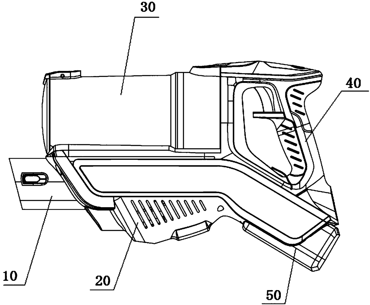 Handheld vacuum cleaner host