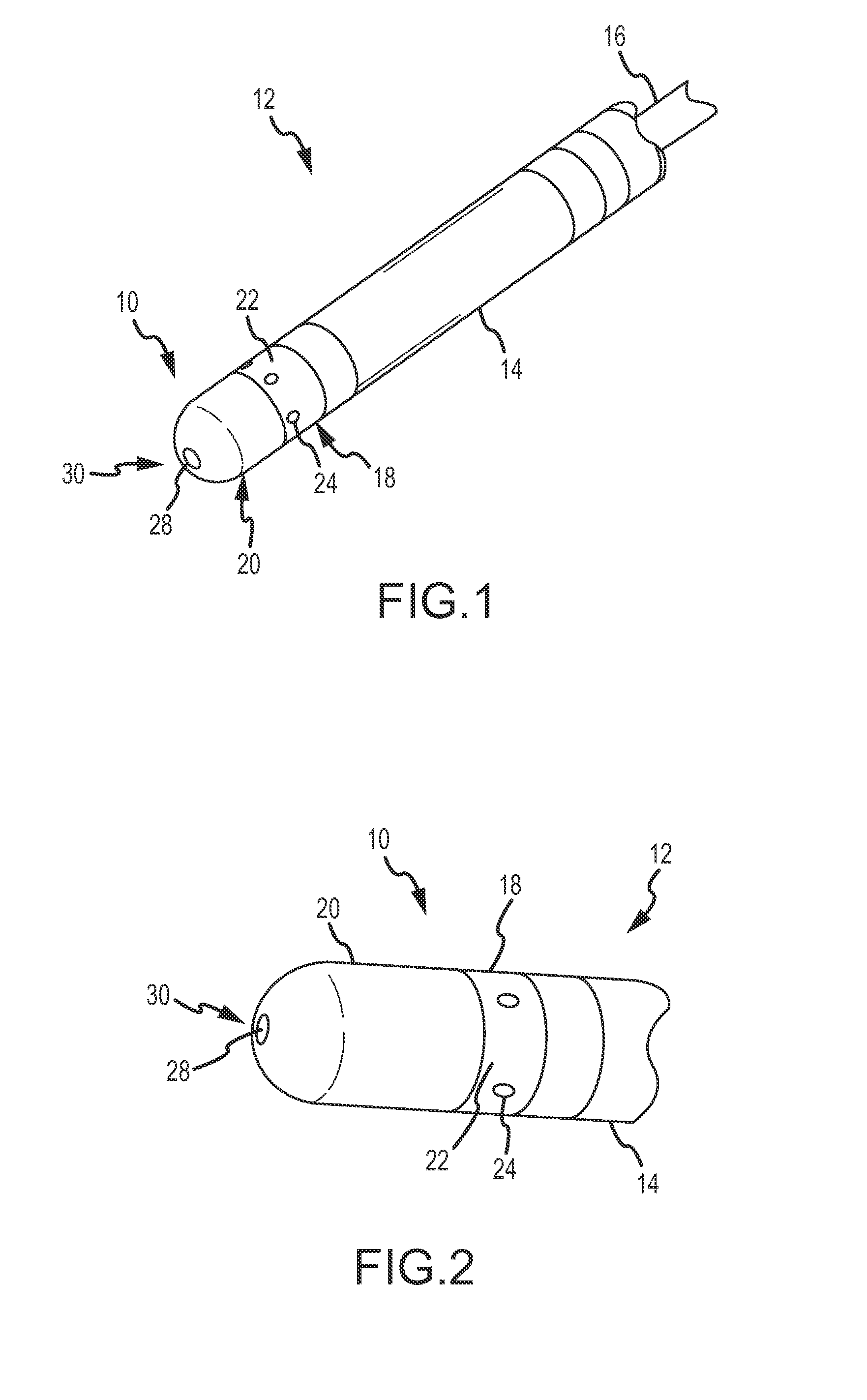 Ablation electrode assembly with insulated distal outlet