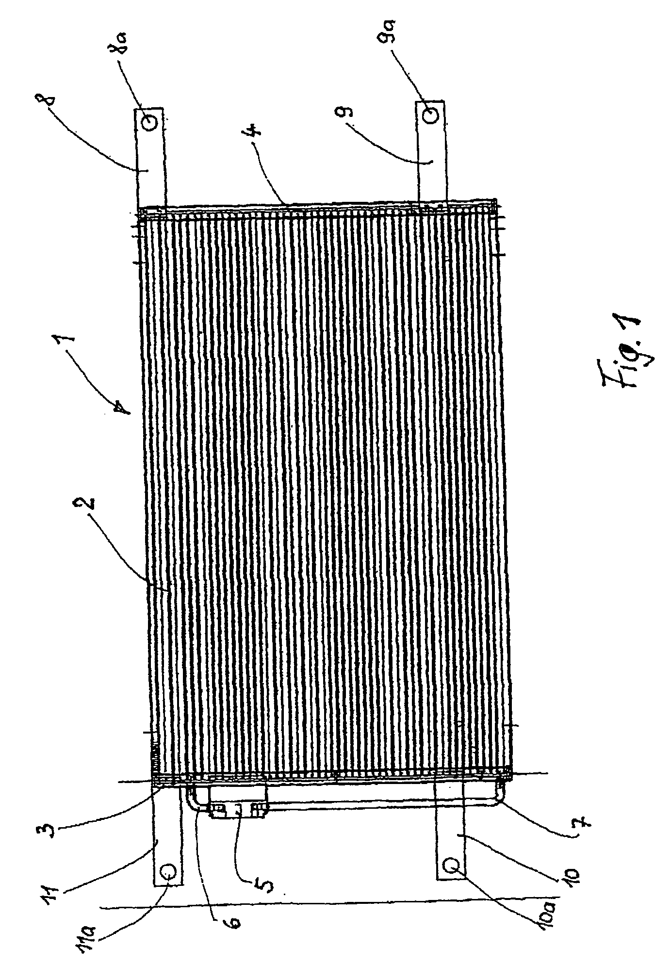 Heat exchanger for a motor vehicle