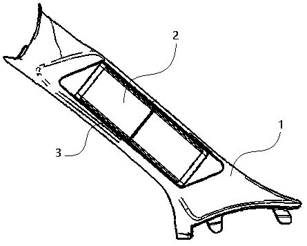 A-pillar display fixing structure and installation method thereof