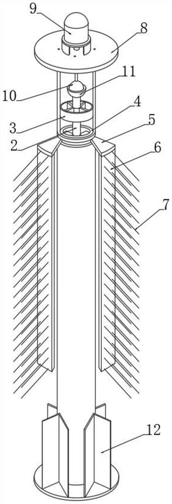 Concrete internal vibration type pouring process