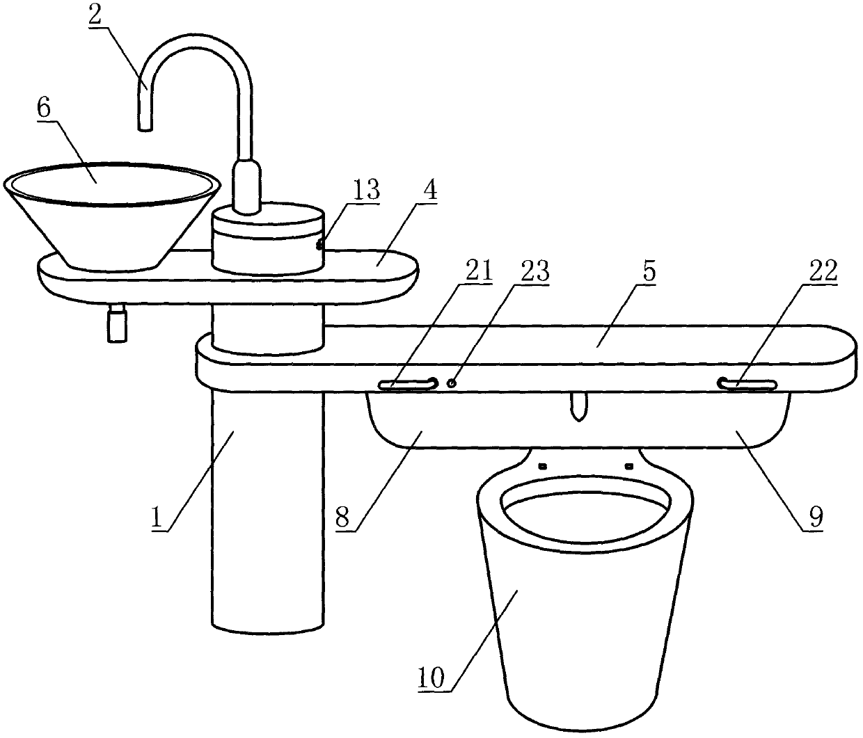 Domestic wastewater recycling system