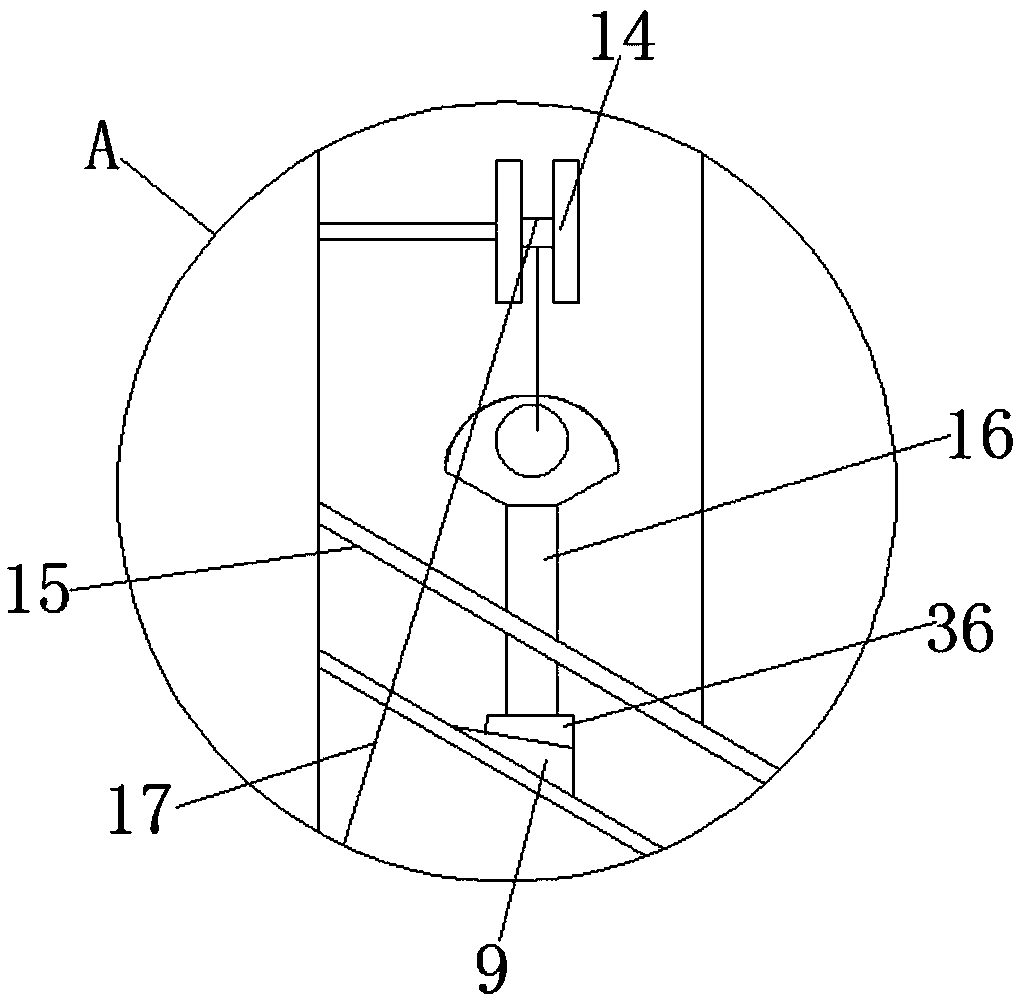 Line snapping ink bucket for building foundation beam construction