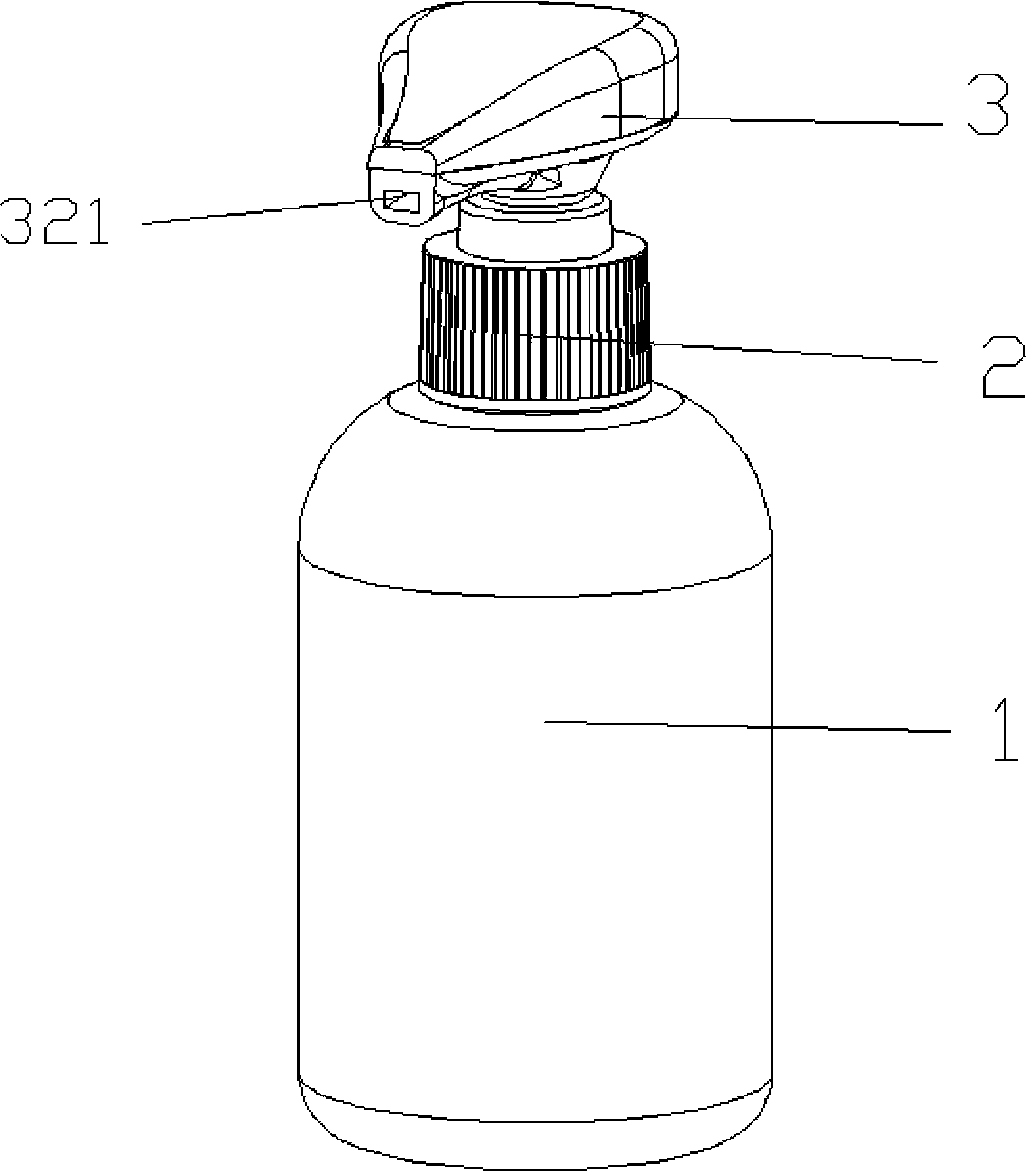 Bottle with music pump head