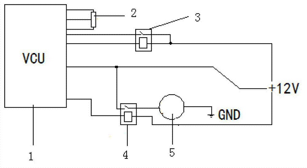 Vacuum servo safety control system and control method for new energy vehicle