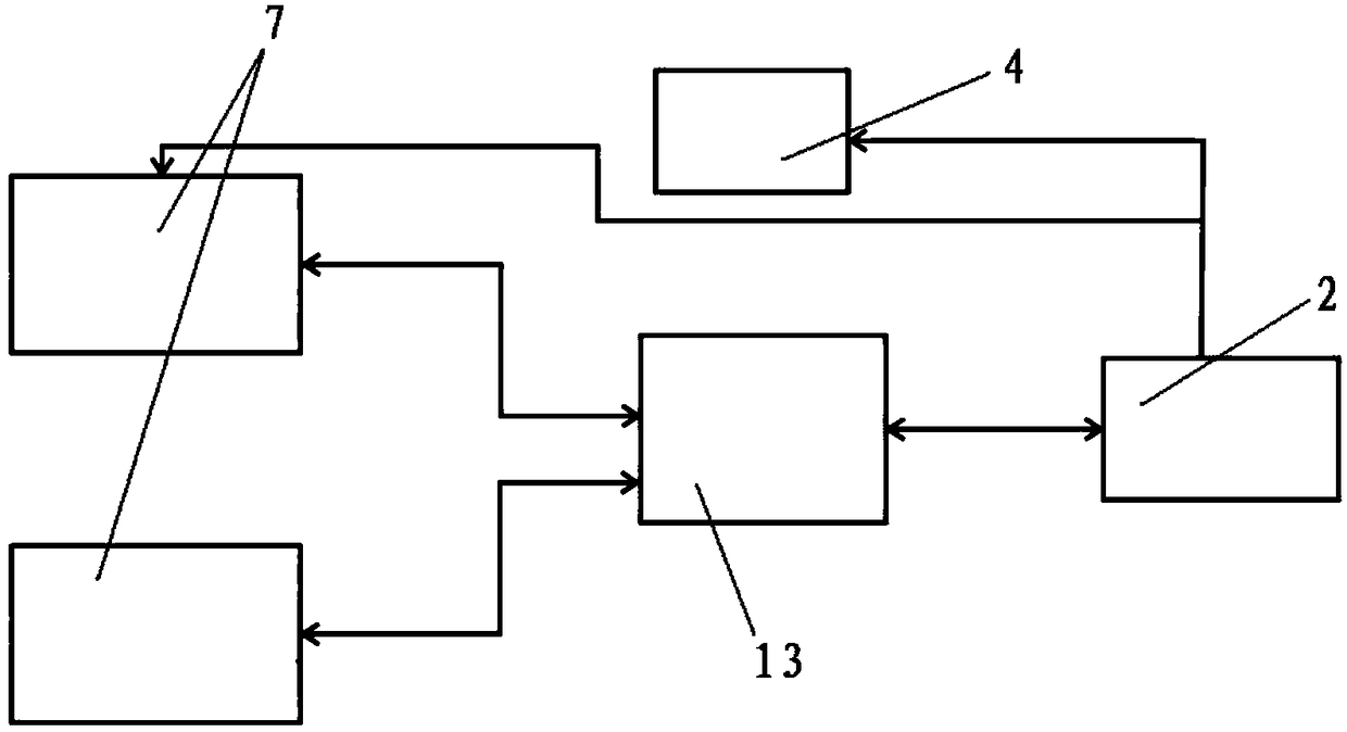 A device and method for detecting and determining the straightness of the width of a square guide rail