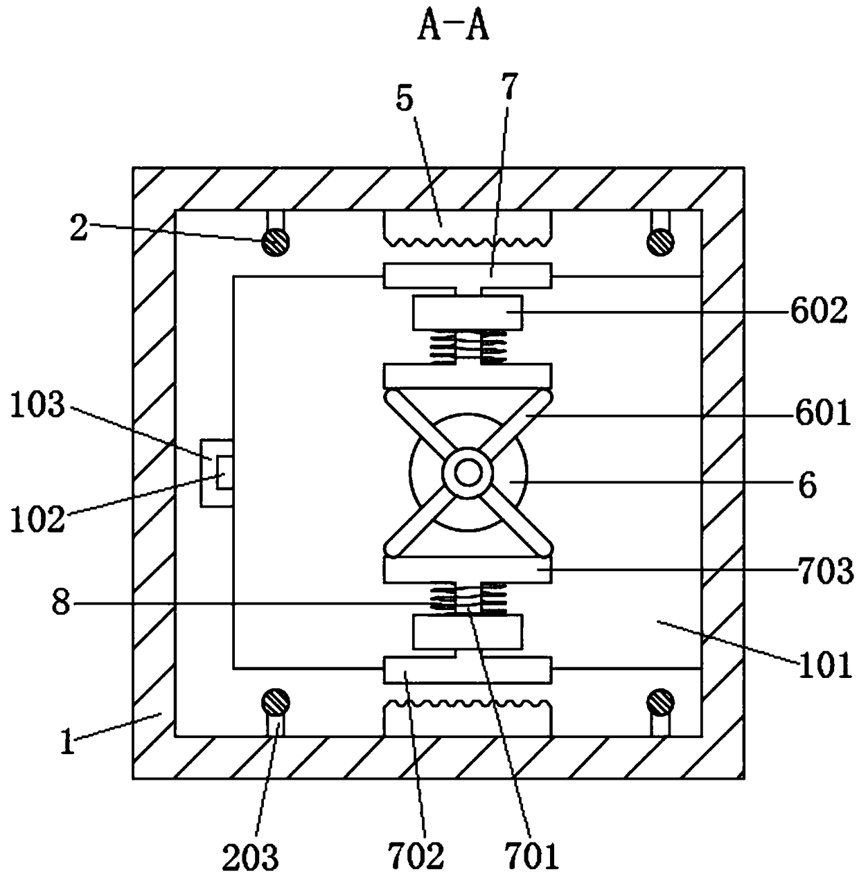 Elevator falling preventive device applicable to old building transformation