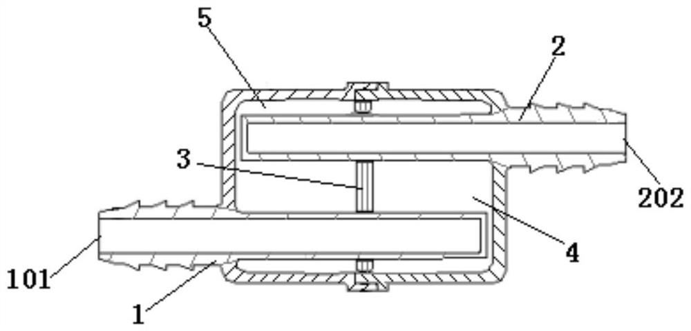 Noise reduction and vibration reduction device, brake vacuum pipeline and vehicle