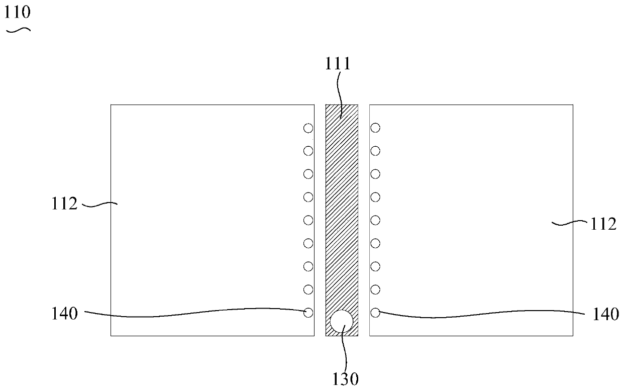 RF pcb connection structure and connection method