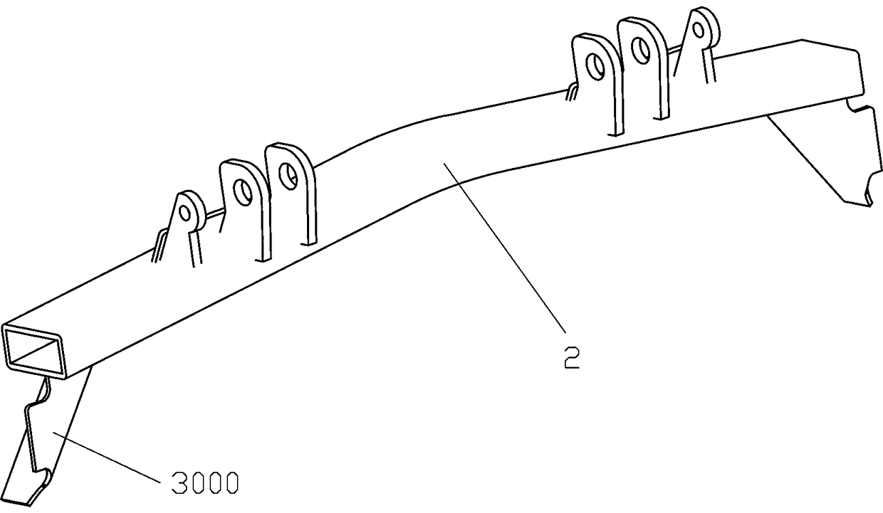 Tractor frame and traveling wheel system