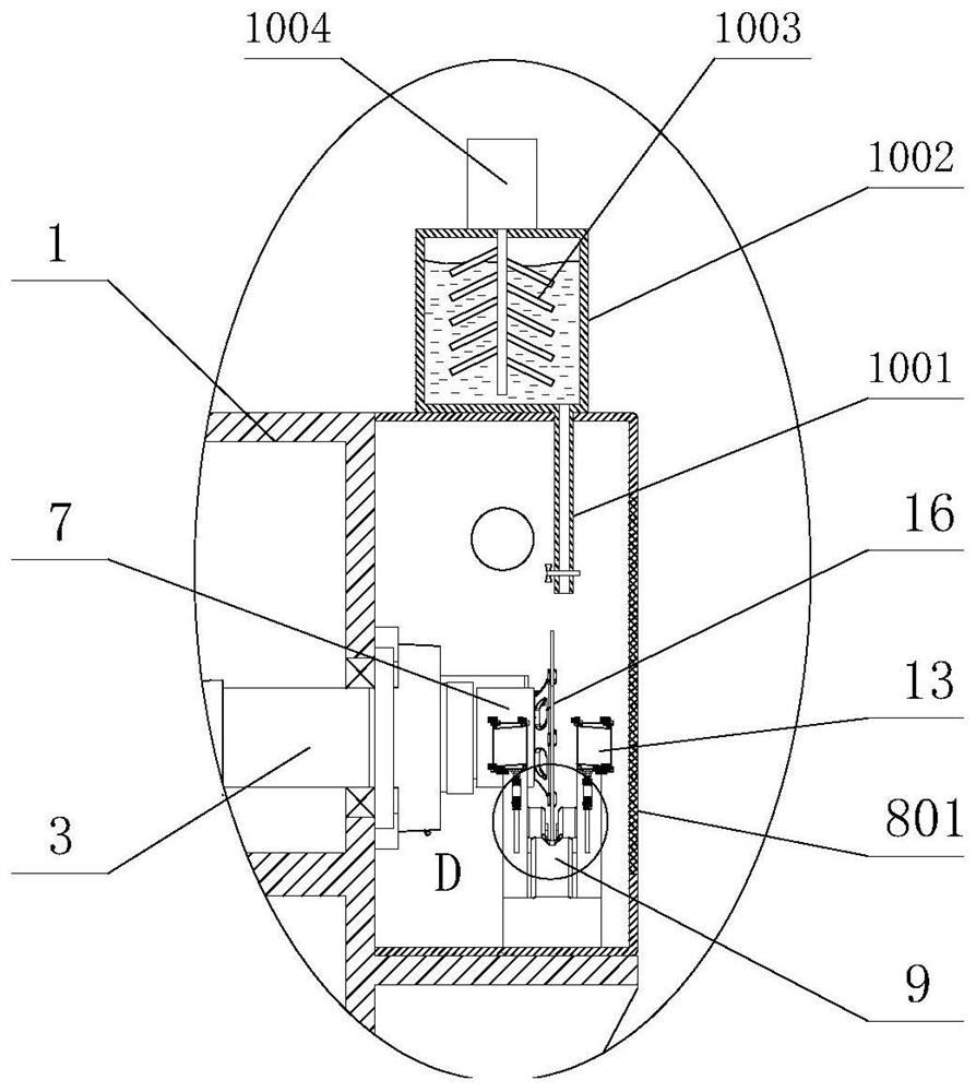 Floating brake disc performance testing device and method with environment simulation box