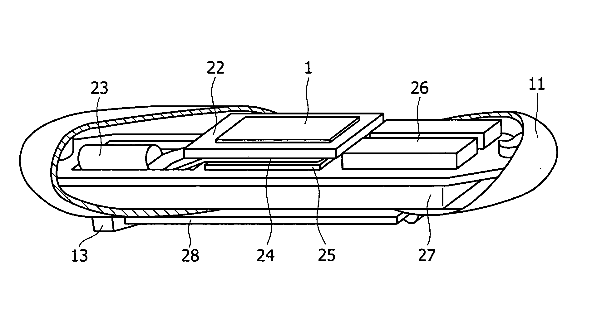 Intracorporeal substance measuring assembly