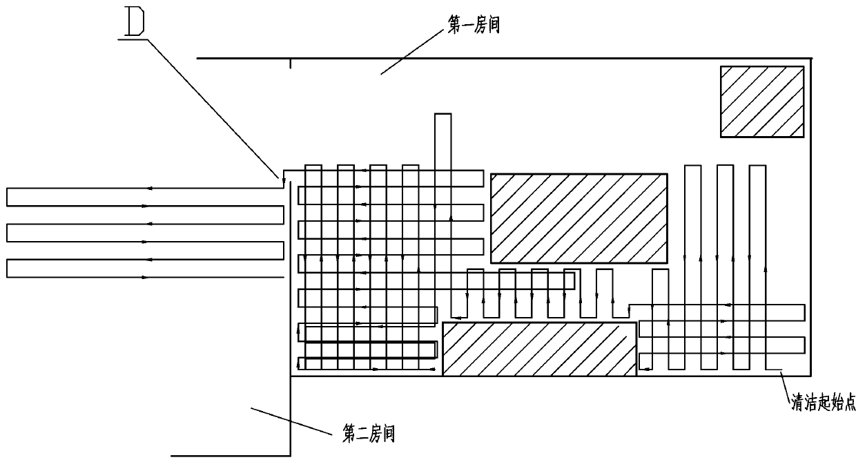 Cleaning method using cleaning robot by means of edgewise navigating and intro-expanding