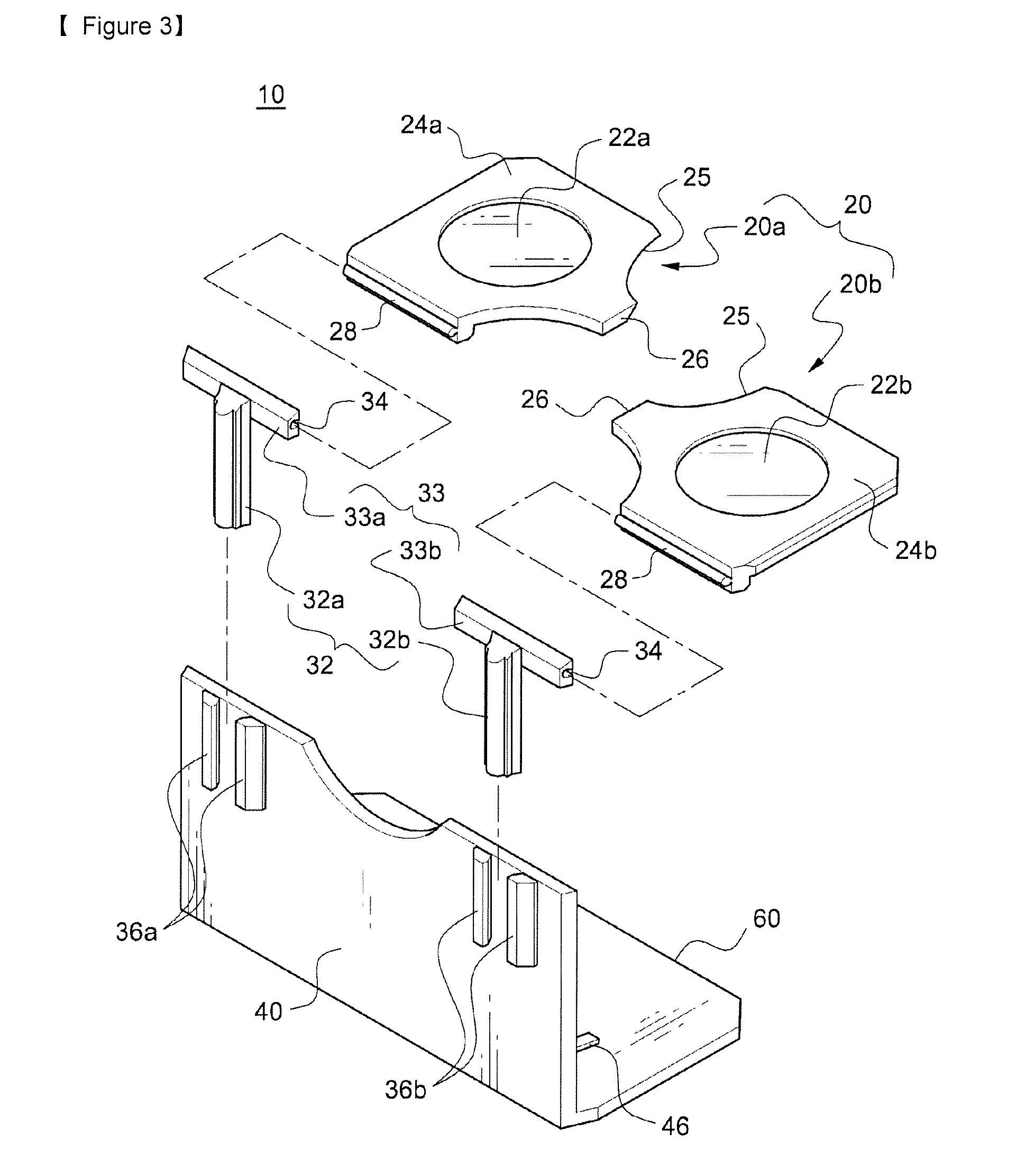 Simple stereoscope for allowing side-by-side image to be seen as three-dimensional image