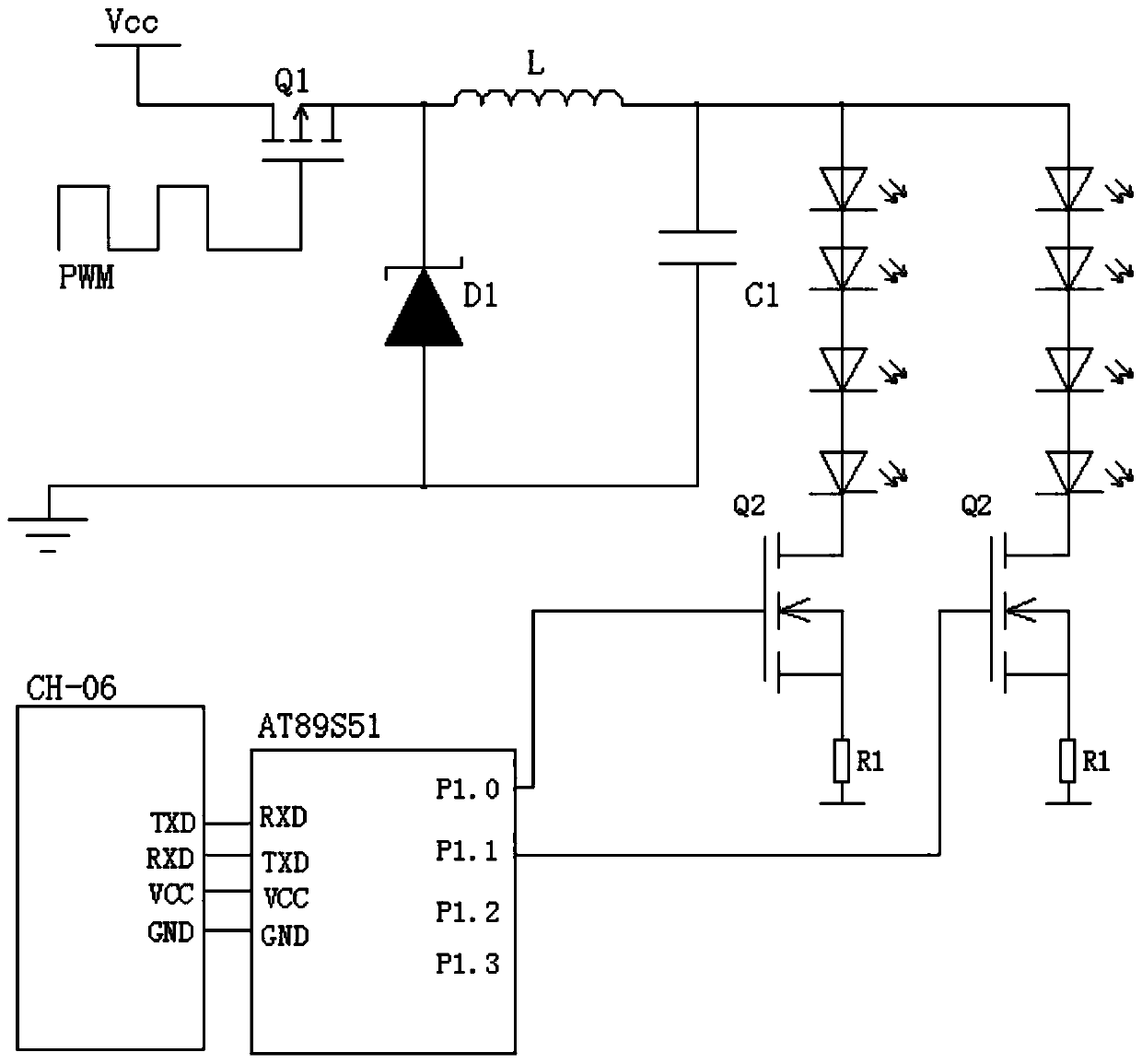 LED lamp with dimming function