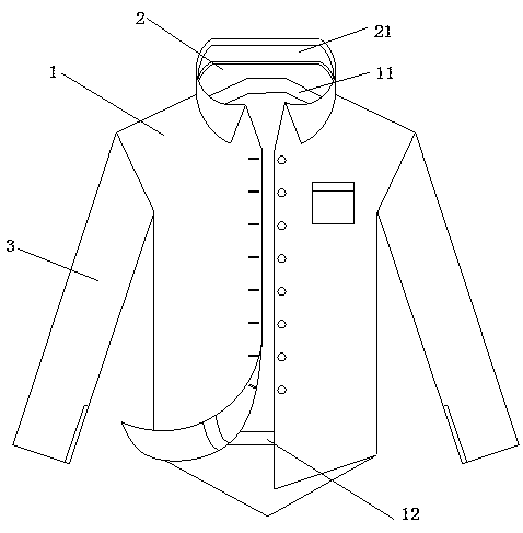 Shirt capable of realizing heating and warm keeping