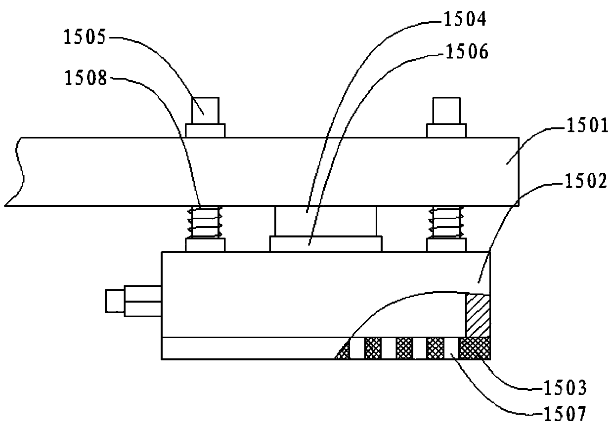 A pcb board automatic dry film pressing device