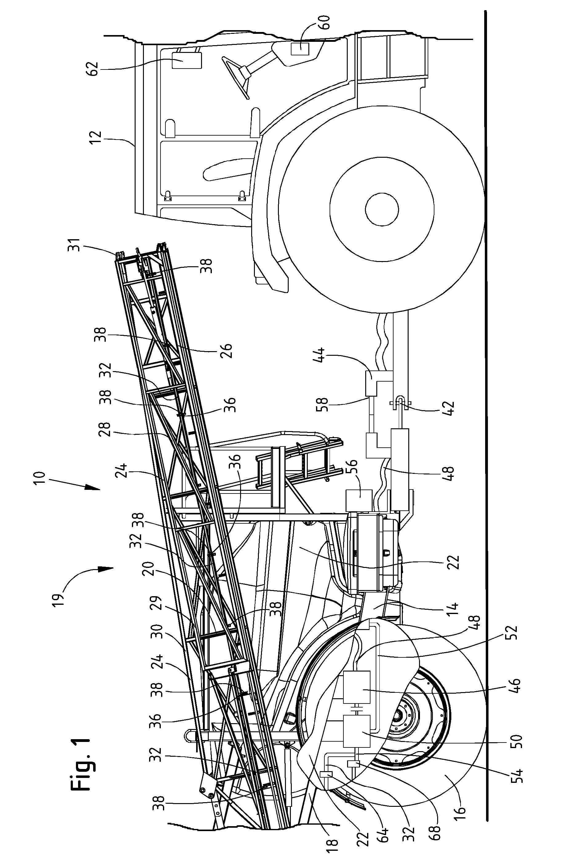 Agricultural field sprayer and process for its operation