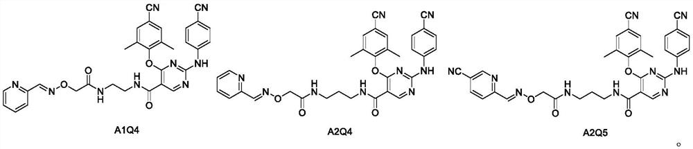 Oxime group-containing diarylpyrimidine HIV-1 reverse transcriptase inhibitor, and preparation method and application thereof