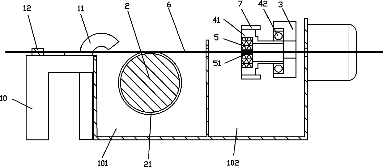 A track-driven painting device