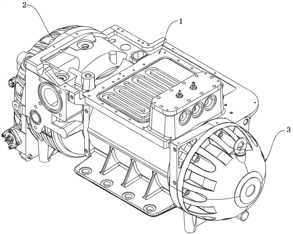 Magnetic suspension motor for refrigerant conveying