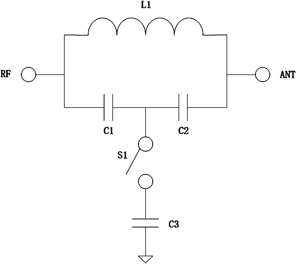 Single pole single throw RF switch and single pole multi throw RF switch based on single pole single throw RF switch