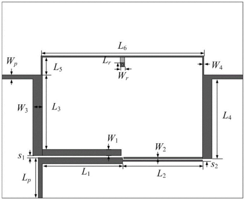 Anti-phase unequal power divider based on parallel coupling structure