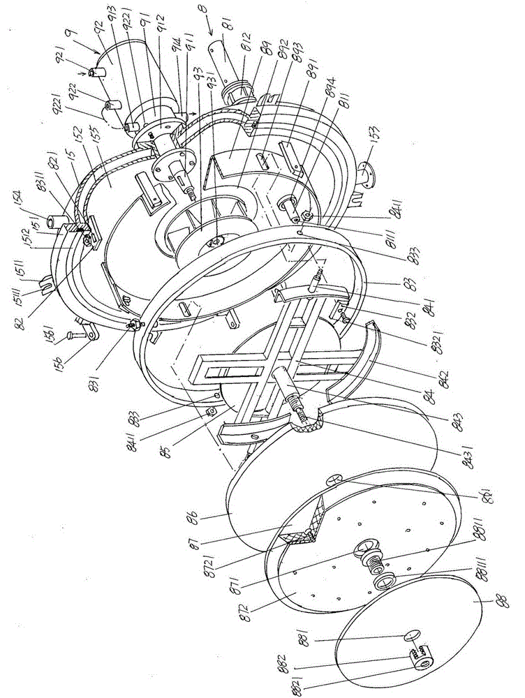 Furnace lining structure of high-temperature vacuum sintering furnace