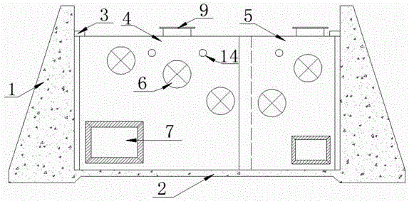 Double-axis adjustable vertical seam type fish way and operation method thereof