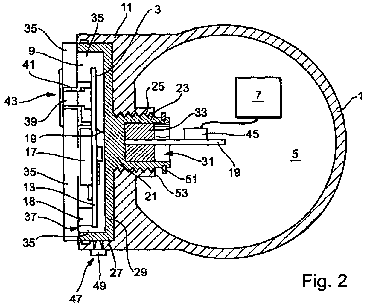 Housing with display—and/or operating-element