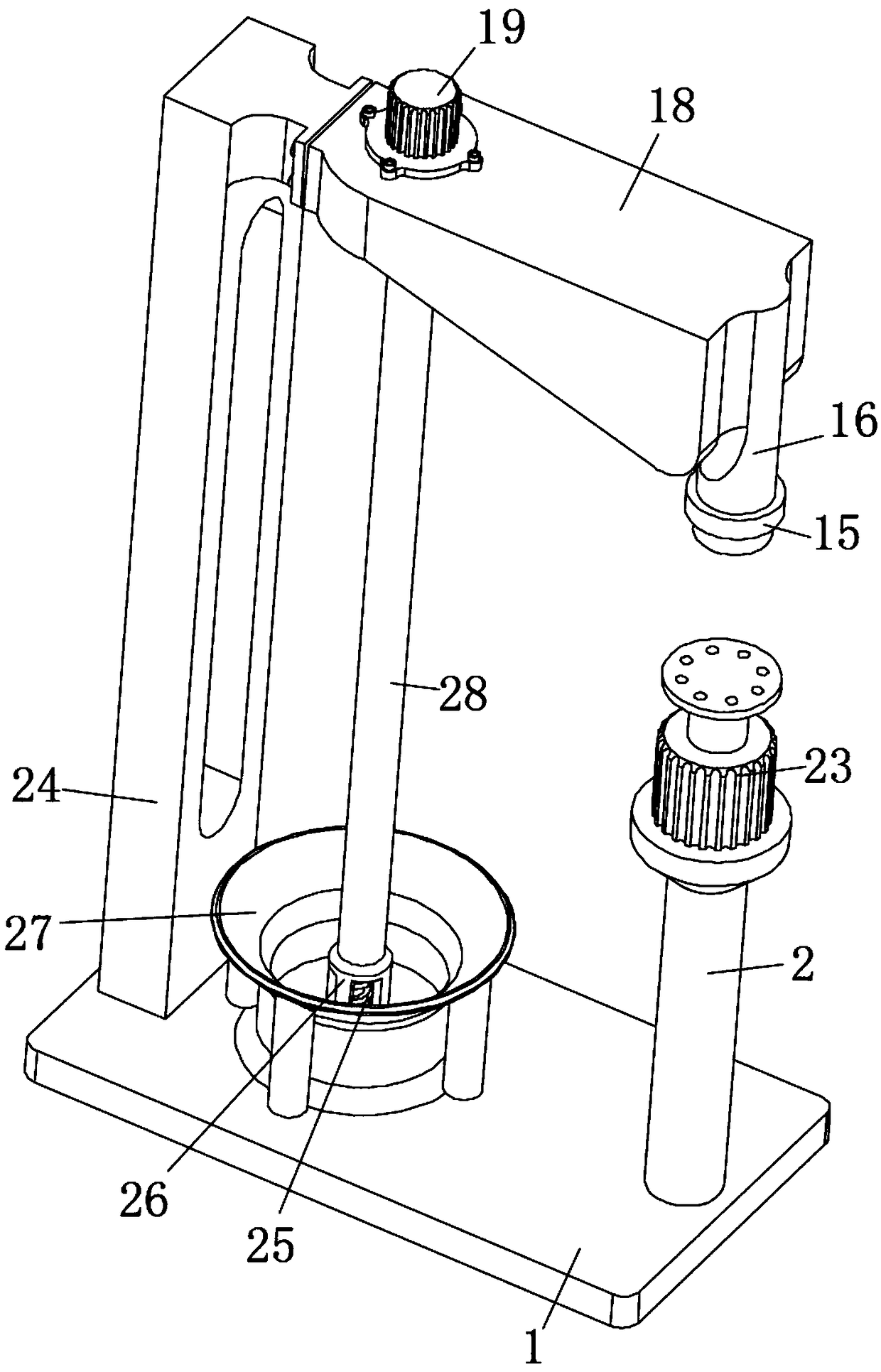 Fast feeding device used for concrete batching