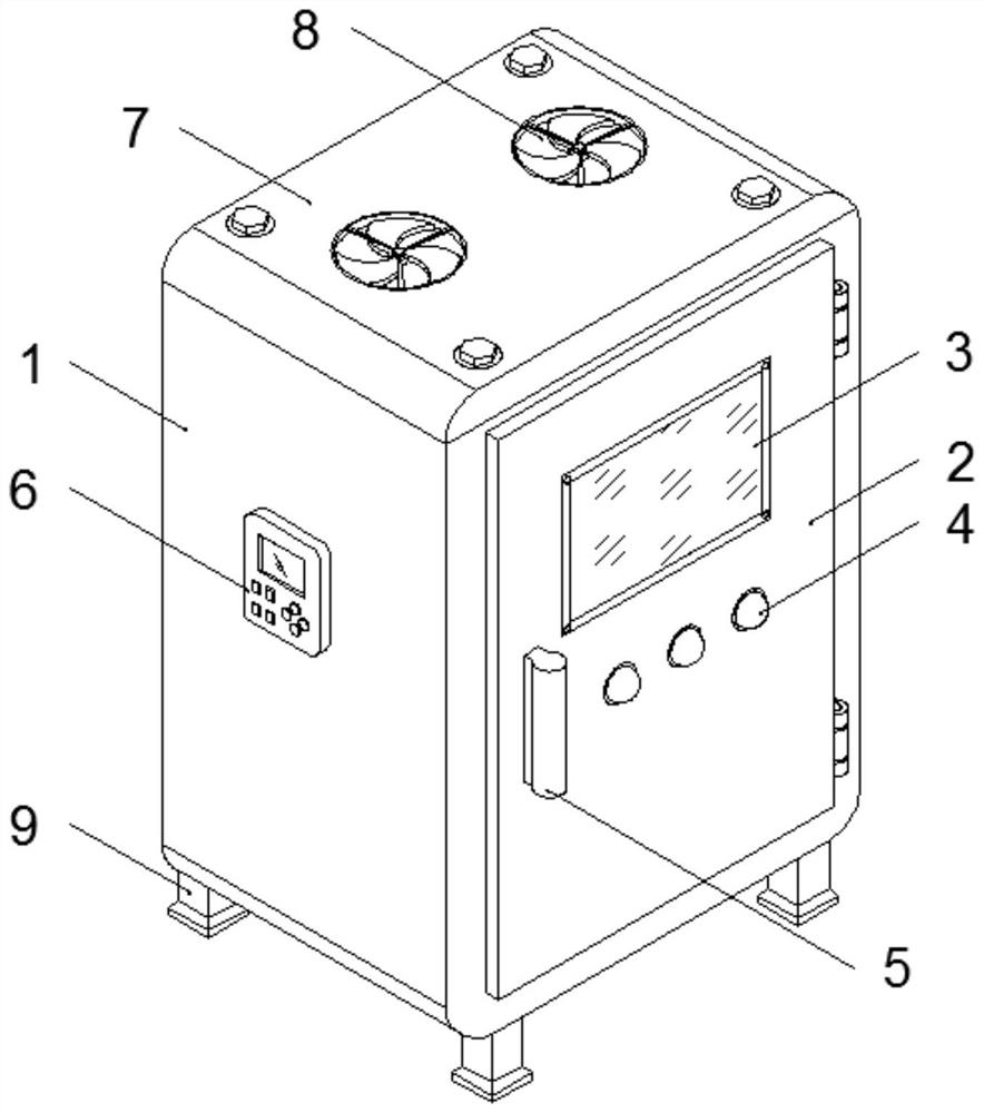 Fire-fighting emergency lamp test cabinet