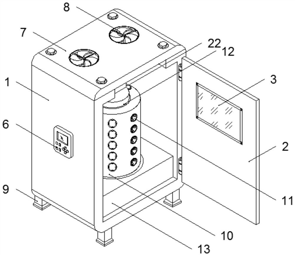 Fire-fighting emergency lamp test cabinet