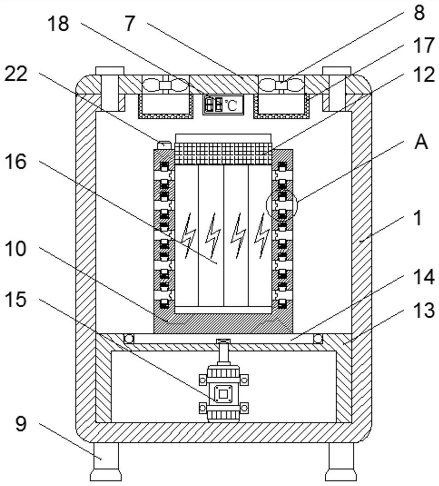 Fire-fighting emergency lamp test cabinet