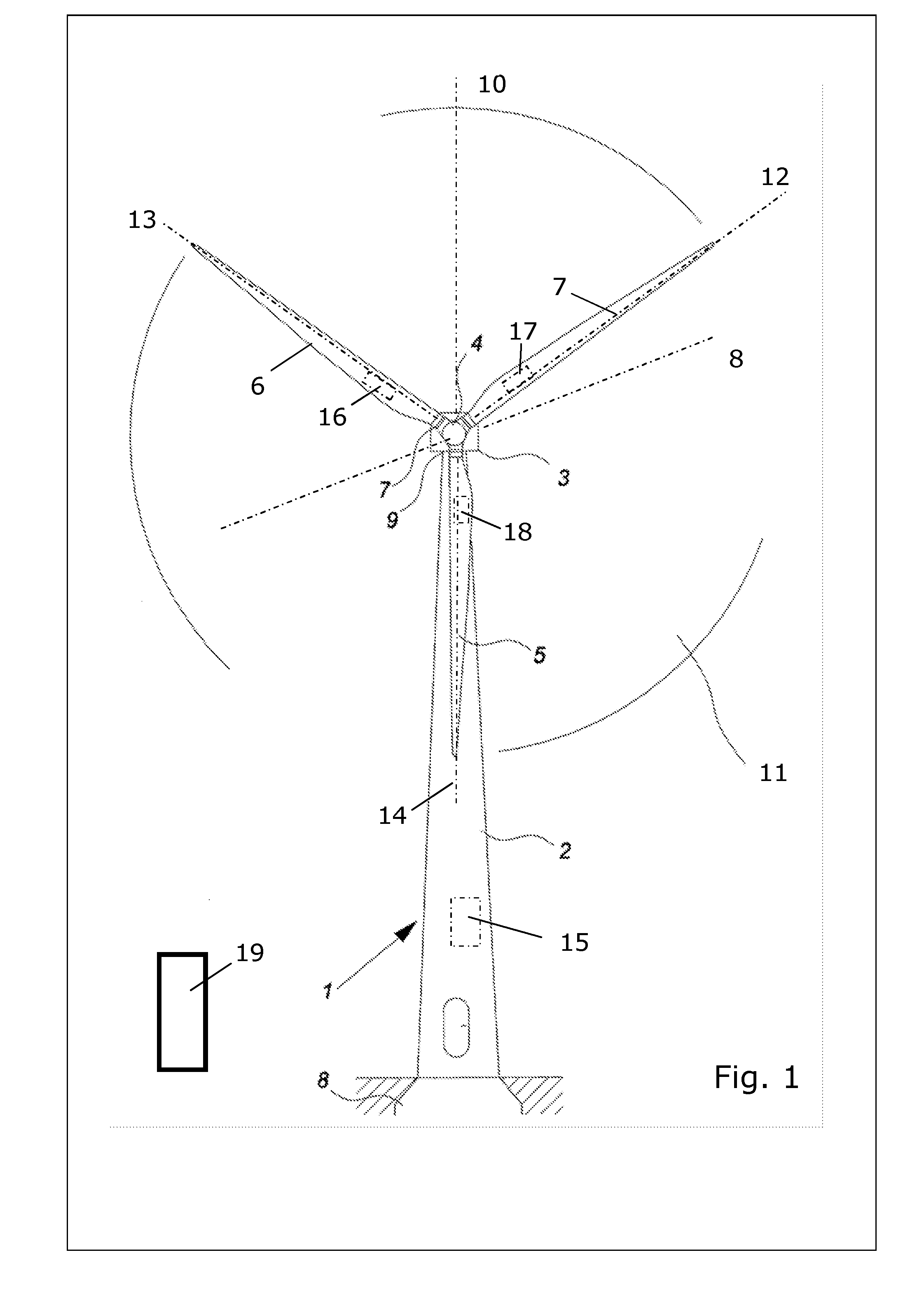 Wind turbine with a load controller