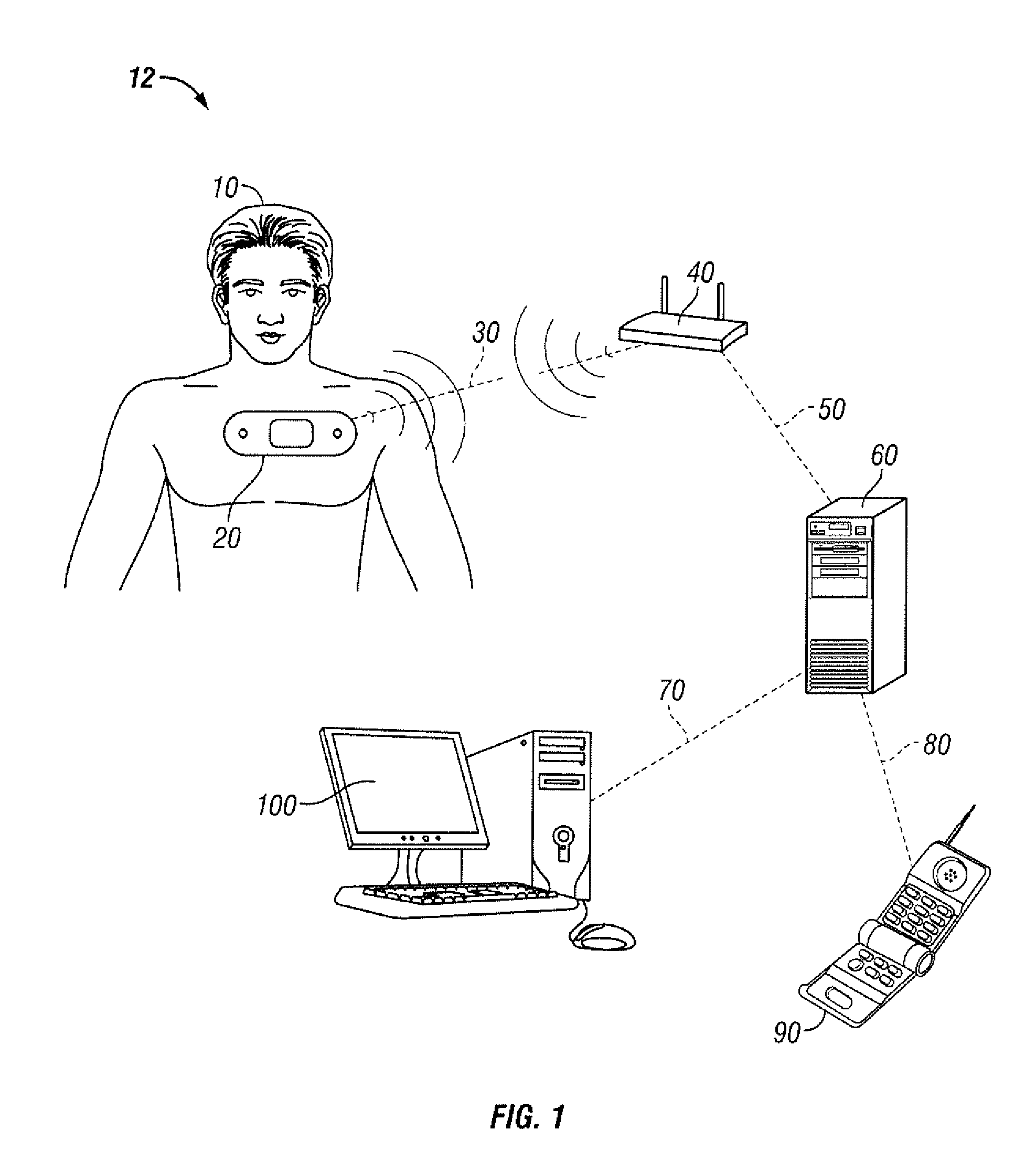 System and method for saving battery power in a vital-signs monitor