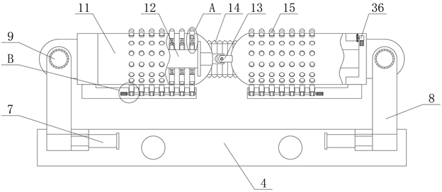 Rehabilitation training device for lower limb vein malformation postoperative patient