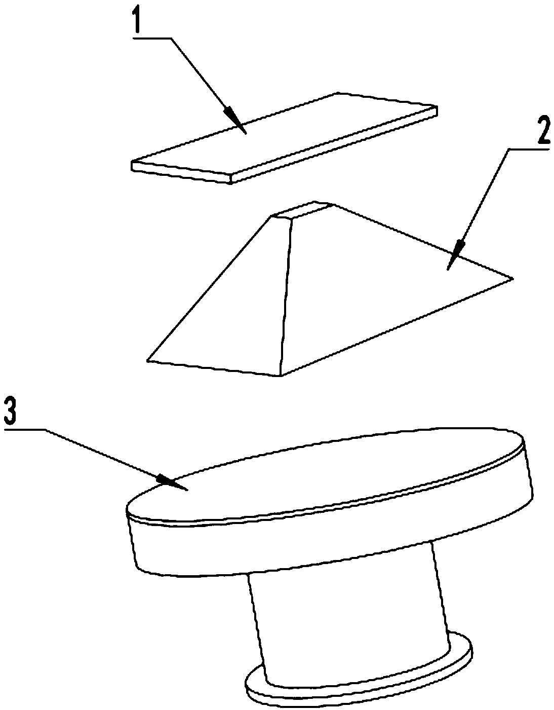 3D holographic projection display device used for environment deign