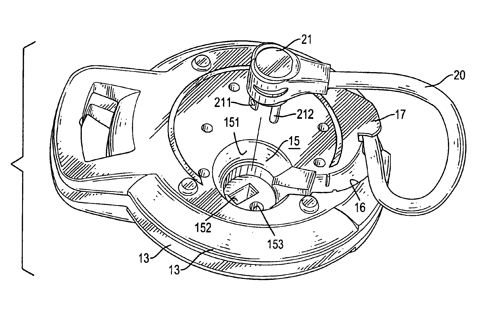 Retractable extension cord housing having a low-profile plug holder