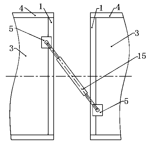 Chassis structure of vehicle body of magnetic levitation vehicle