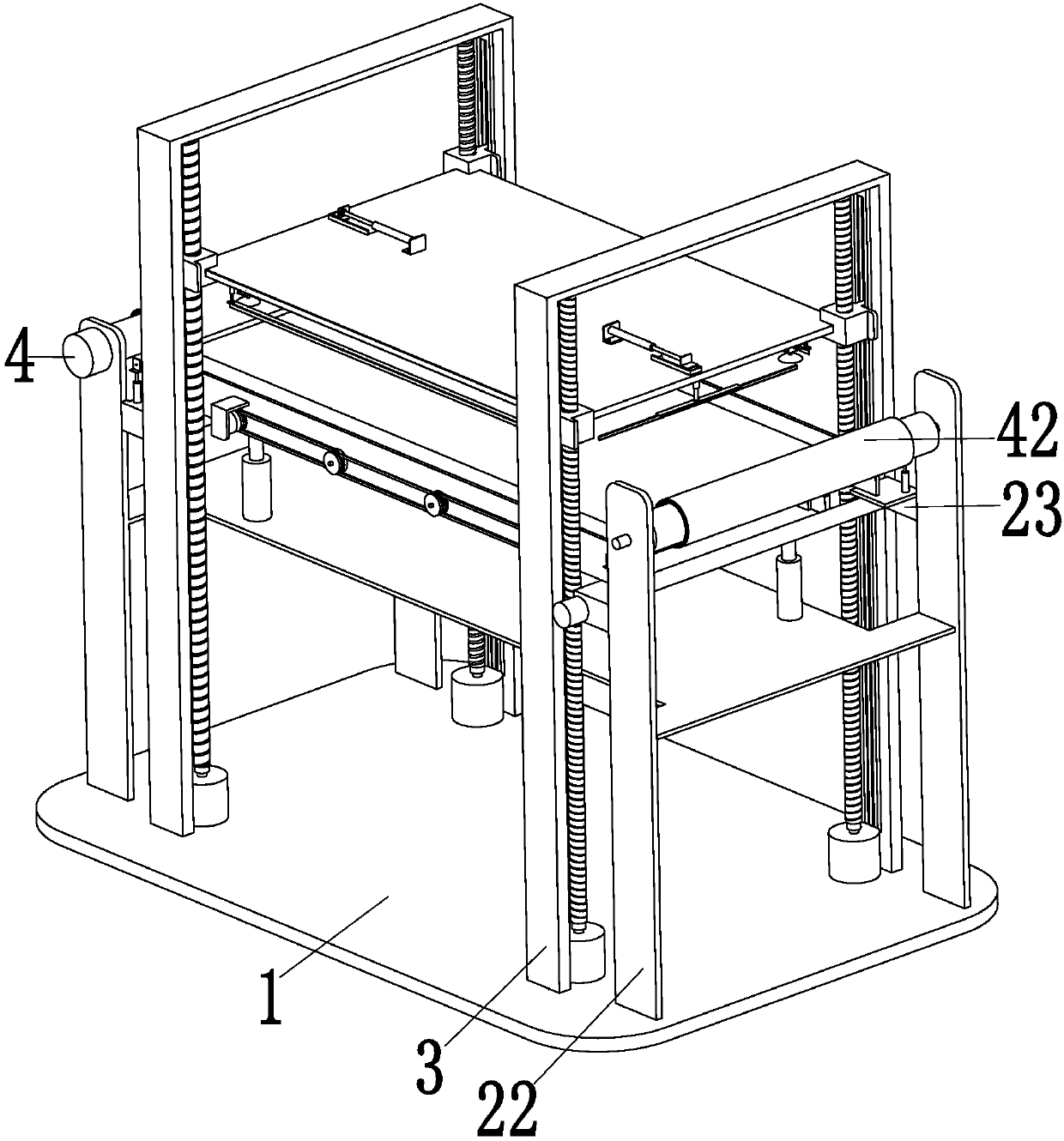 High-efficiency automatic coating device for flat color steel plate